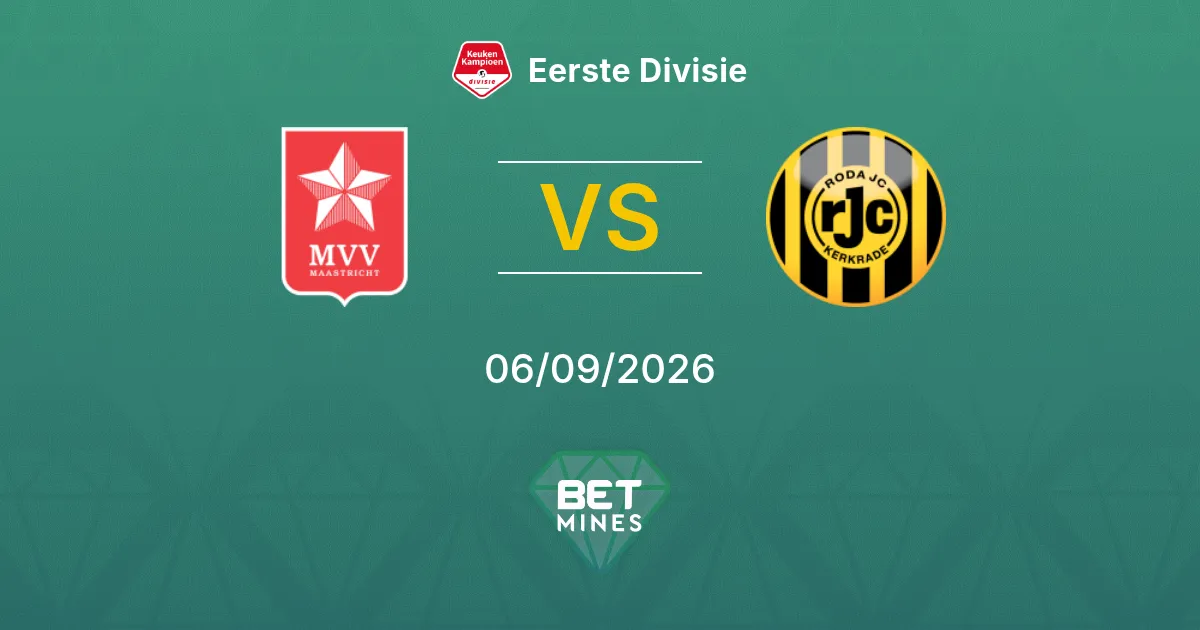 Pronóstico MVV Maastricht vs Roda JC Kerkrade: Previa y Análisis del Partido | Eerste Divisie 06-09-2026