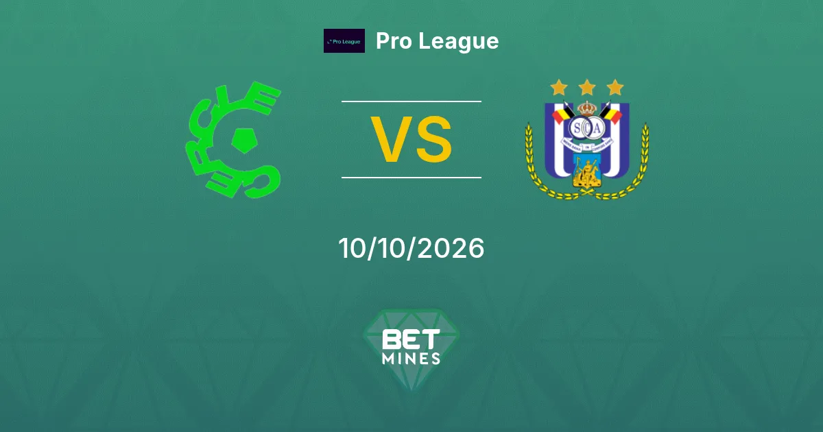 Cercle Brugge vs Anderlecht Prediction: Match Preview and Analysis | Pro League 10-10-2026