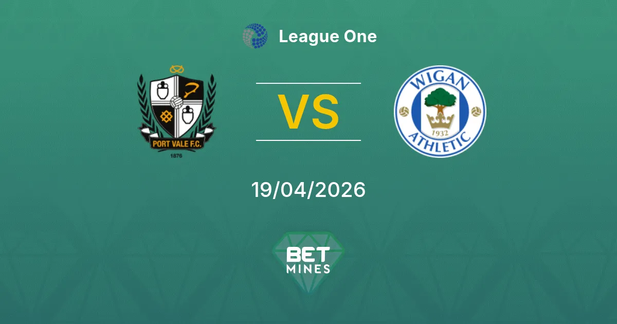 Port Vale vs Wigan Athletic Pronostico: Anteprima e Analisi della Partita | League One 19-04-2026