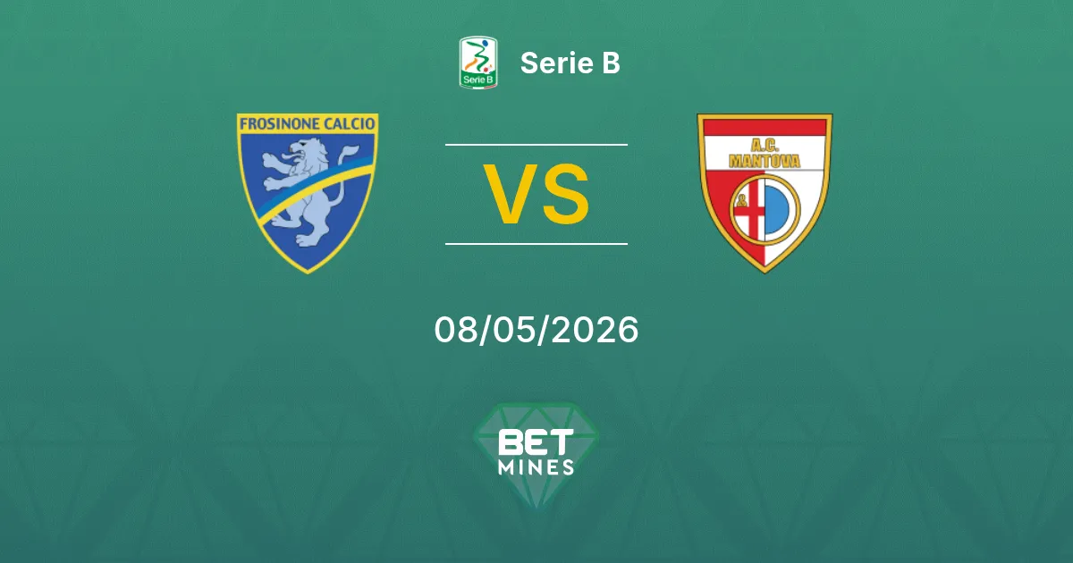 Frosinone vs Mantova Pronóstico: Previa y Análisis del Partido | Serie B 08-05-2026