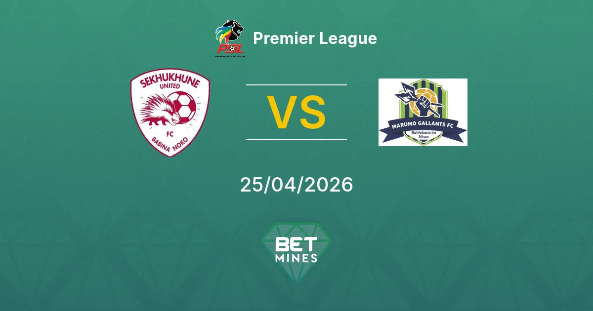 Sekhukhune United vs Marumo Gallants FC Pronostico: Anteprima e Analisi della Partita | Premier League 25-04-2026
