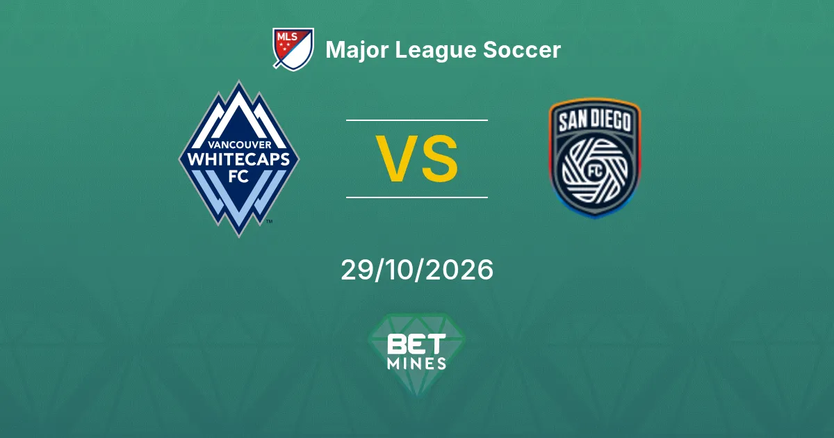 Vancouver Whitecaps x San Diego Palpite: Prévia e análise da partida | Major League Soccer 29-10-2026