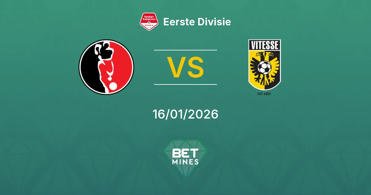 Helmond Sport vs Vitesse Pronostico: Anteprima e Analisi della Partita | Eerste Divisie 16-01-2026