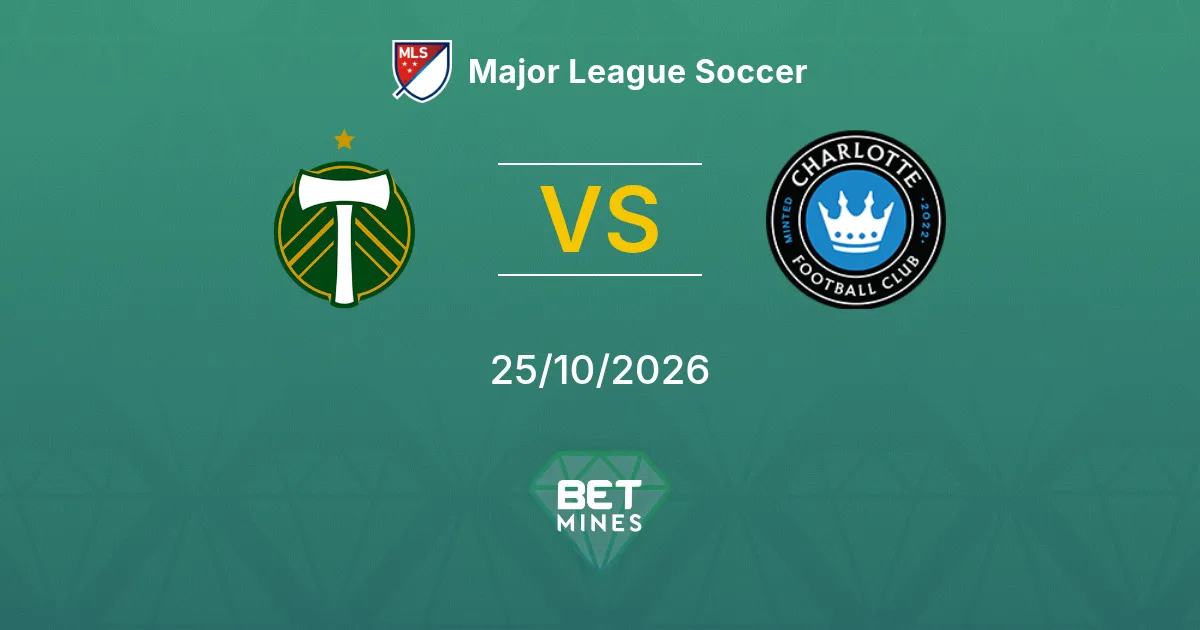 Portland Timbers x Charlotte, palpite: prévia e análise da partida | Major League Soccer 25-10-2026