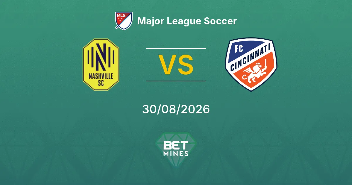 Palpite Nashville SC x Cincinnati: Prévia e Análise da Partida | Major League Soccer 30-08-2026