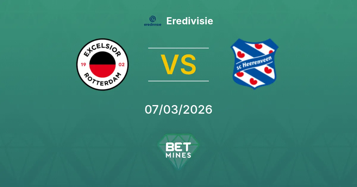 Excelsior vs SC Heerenveen Prediction: Match Preview and Analysis | Eredivisie 07-03-2026