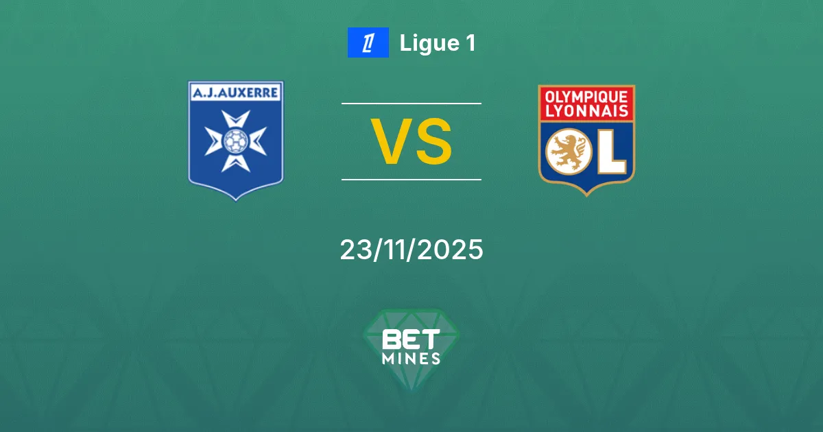Auxerre vs Olympique Lyonnais Prediction: Match Preview and Analysis | Ligue 1 23-11-2025