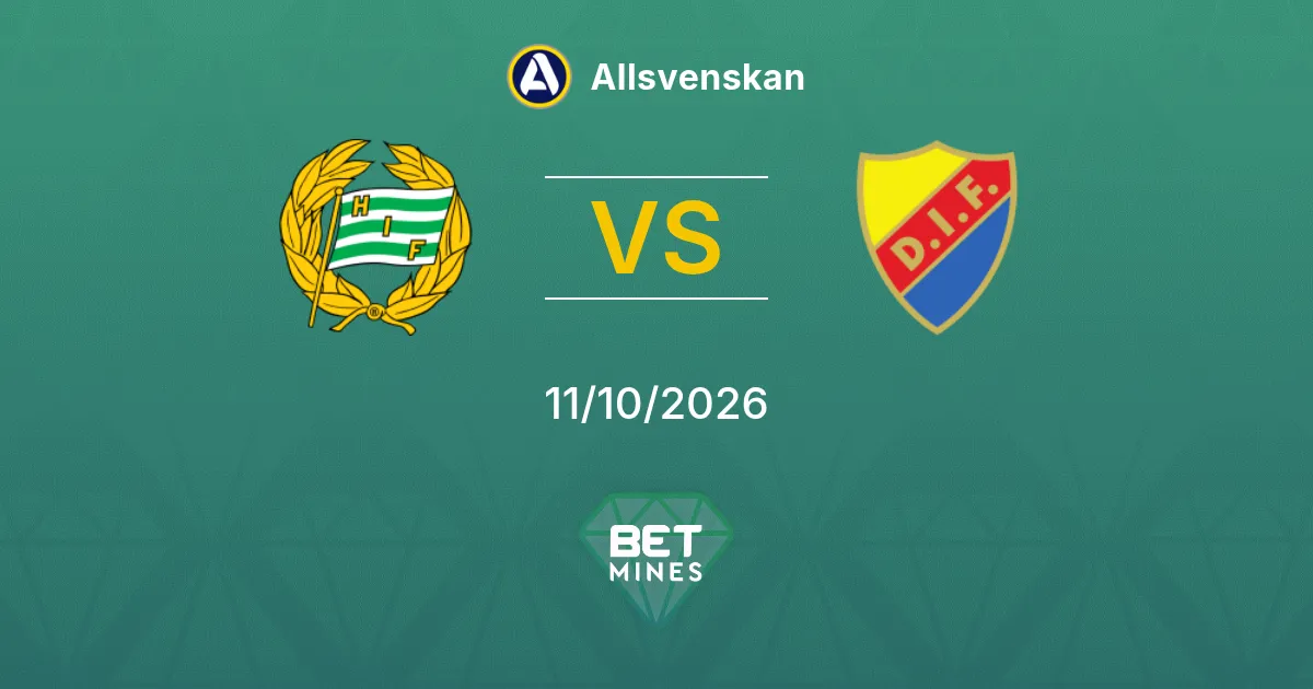 Hammarby vs Djurgården Prediction: Match Preview and Analysis | Allsvenskan 11-10-2026