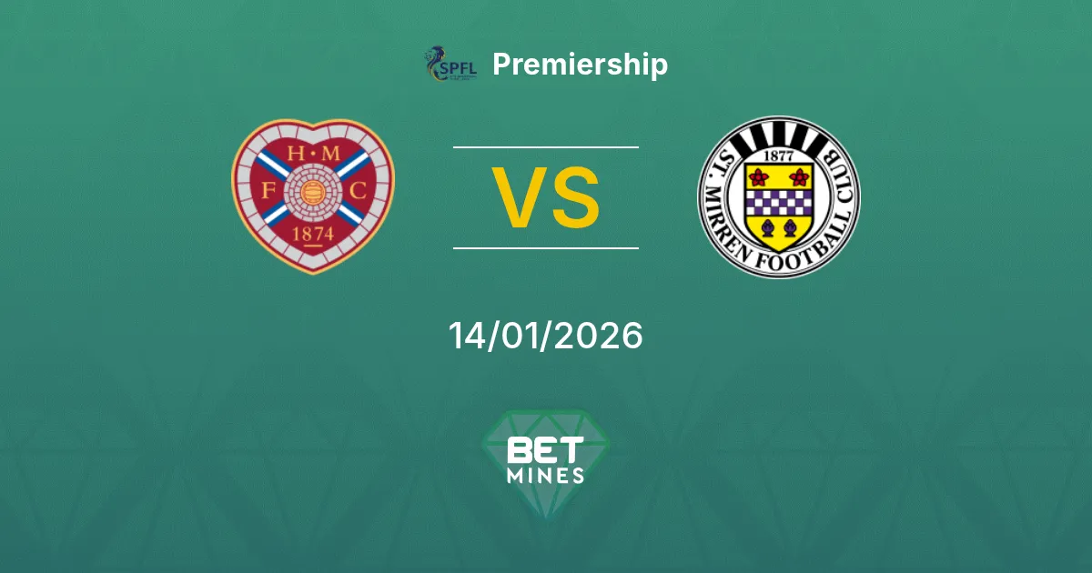 Hearts vs St. Mirren Pronostico: Analisi e Anteprima della Partita | Premiership 14-01-2026