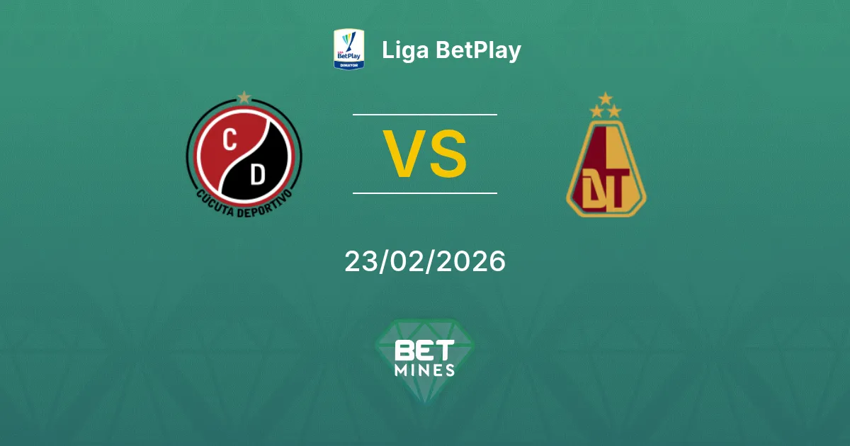 Cúcuta Deportivo vs Deportes Tolima Pronostic : Aperçu et Analyse du Match | Liga BetPlay 23-02-2026