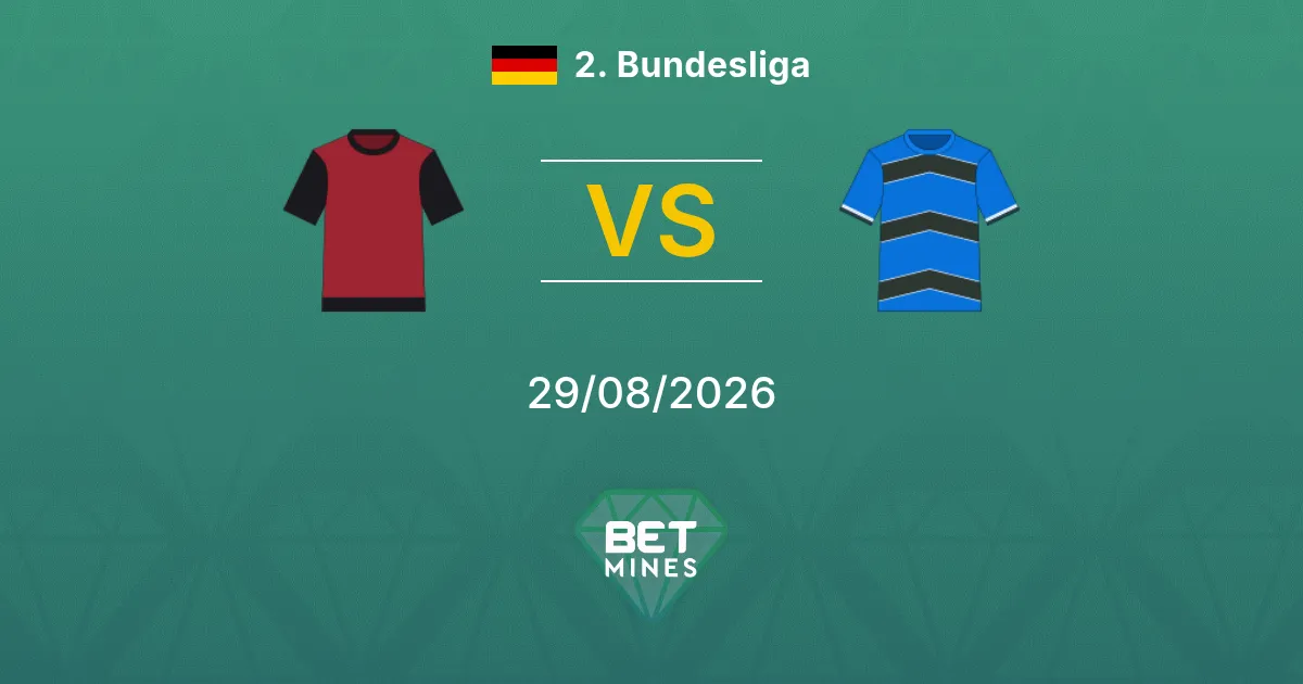 Pronostic Nuremberg vs DSC Arminia Bielefeld : Aperçu et Analyse du Match | 2. Bundesliga 29-08-2026
