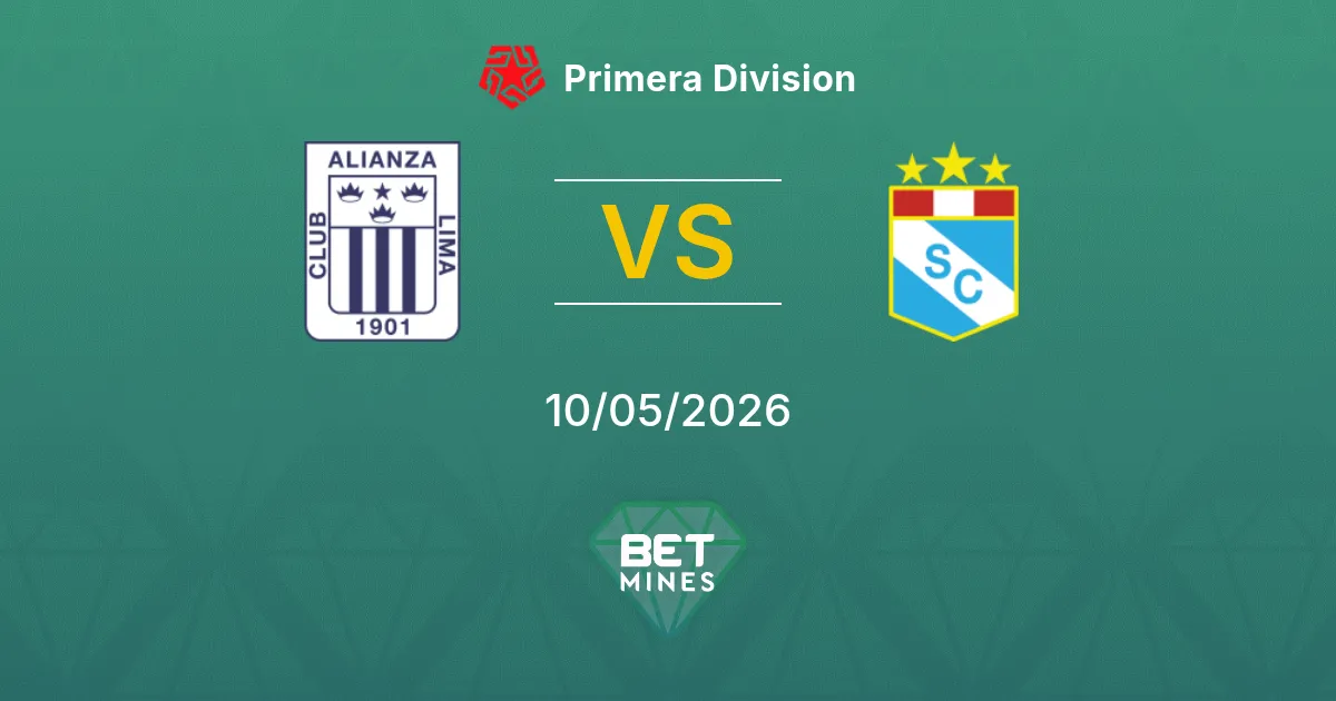 Alianza Lima vs Sporting Cristal Pronóstico: Previa y Análisis del Partido | Primera División 10-05-2026