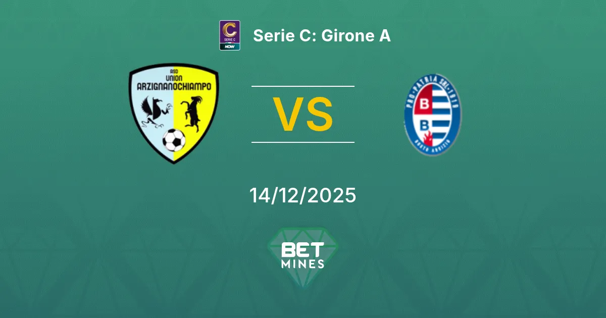 Union ArzignanoChiampo vs Pro Patria Prediction: Match Preview and Analysis | Serie C: Girone A 14-12-2025