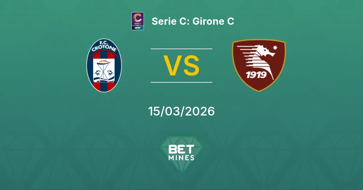 Crotone vs Salernitana Prediction: Match Preview and Analysis | Serie C: Girone C 15-03-2026