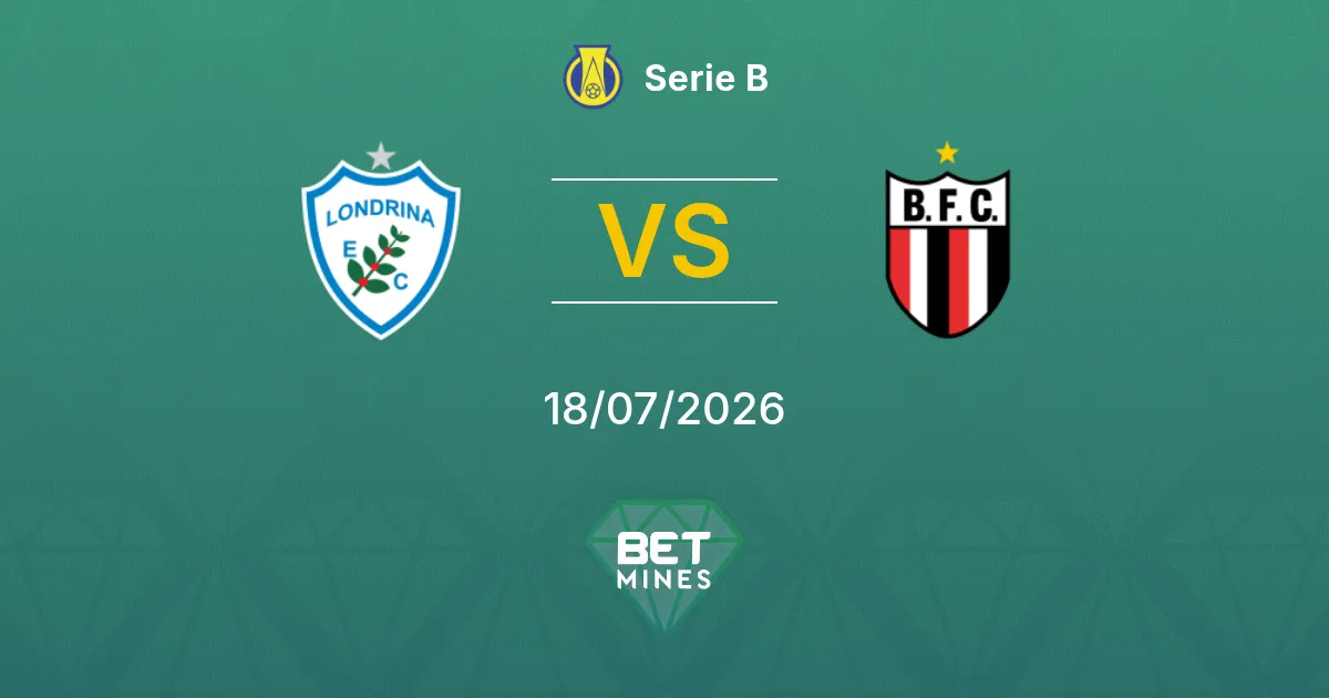 Londrina x Botafogo SP Palpite: Prévia e Análise da Partida | Série B 18-07-2026