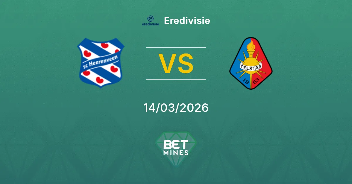 SC Heerenveen vs Telstar Prediction: Match Preview and Analysis | Eredivisie 14-03-2026