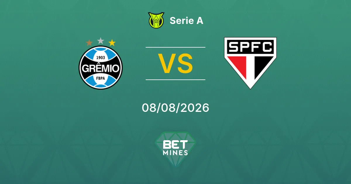 Palpite Grêmio x São Paulo: Prévia e Análise da Partida | Serie A 08-08-2026