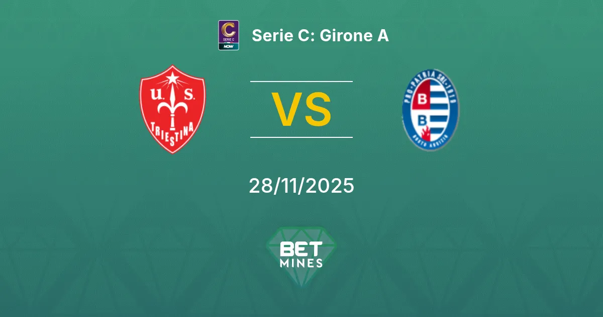 Triestina vs Pro Patria Prediction: Match Preview and Analysis | Serie C: Girone A 28-11-2025