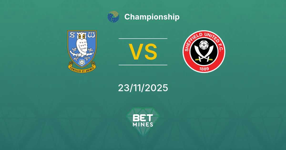 Sheffield Wednesday vs Sheffield United Prediction: Match Preview and Analysis | Championship 23-11-2025