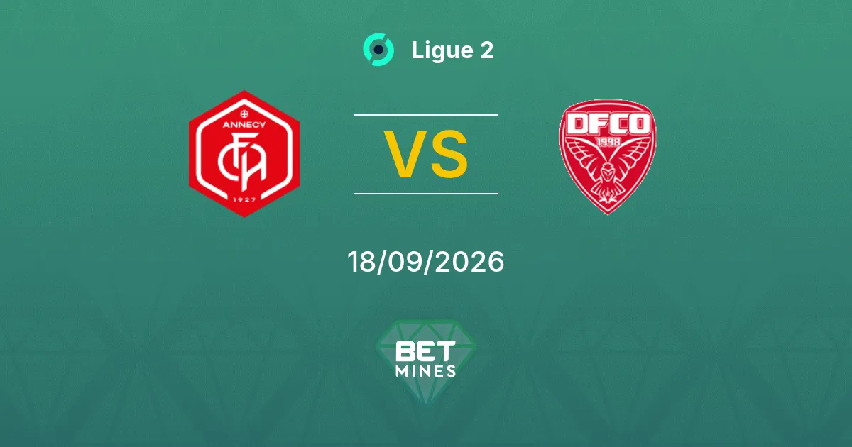 Palpite Annecy x Dijon: Prévia e análise da partida | Ligue 2 18-09-2026