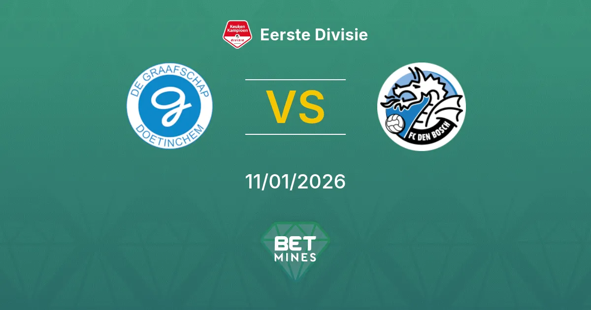 De Graafschap vs FC Den Bosch Pronostico: Anteprima e Analisi della Partita | Eerste Divisie 11-01-2026