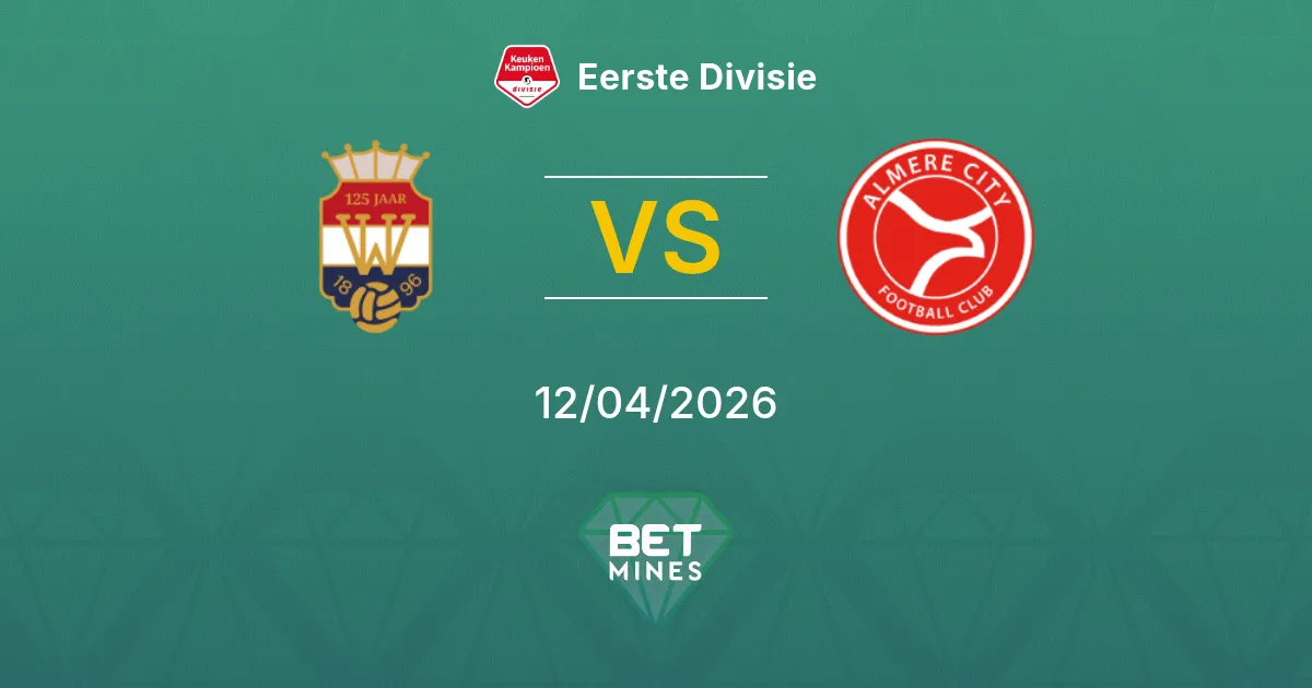 Willem II vs Almere City Pronóstico: Previa del Partido y Análisis | Eerste Divisie 12-04-2026