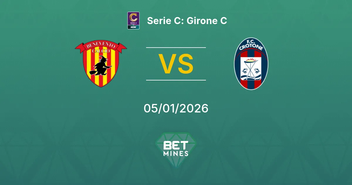 Benevento vs Crotone Pronostico: Anteprima e Analisi della Partita | Serie C: Girone C 05-01-2026