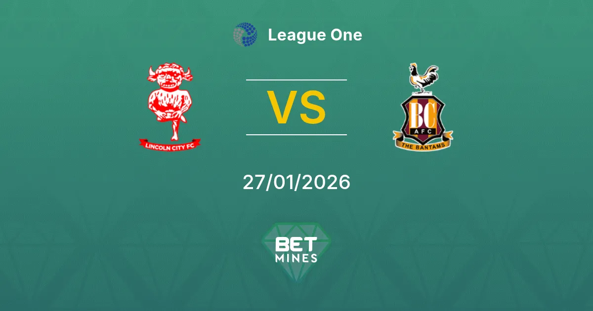 Lincoln City vs Bradford City Prediction: Match Preview and Analysis | League One 27-01-2026