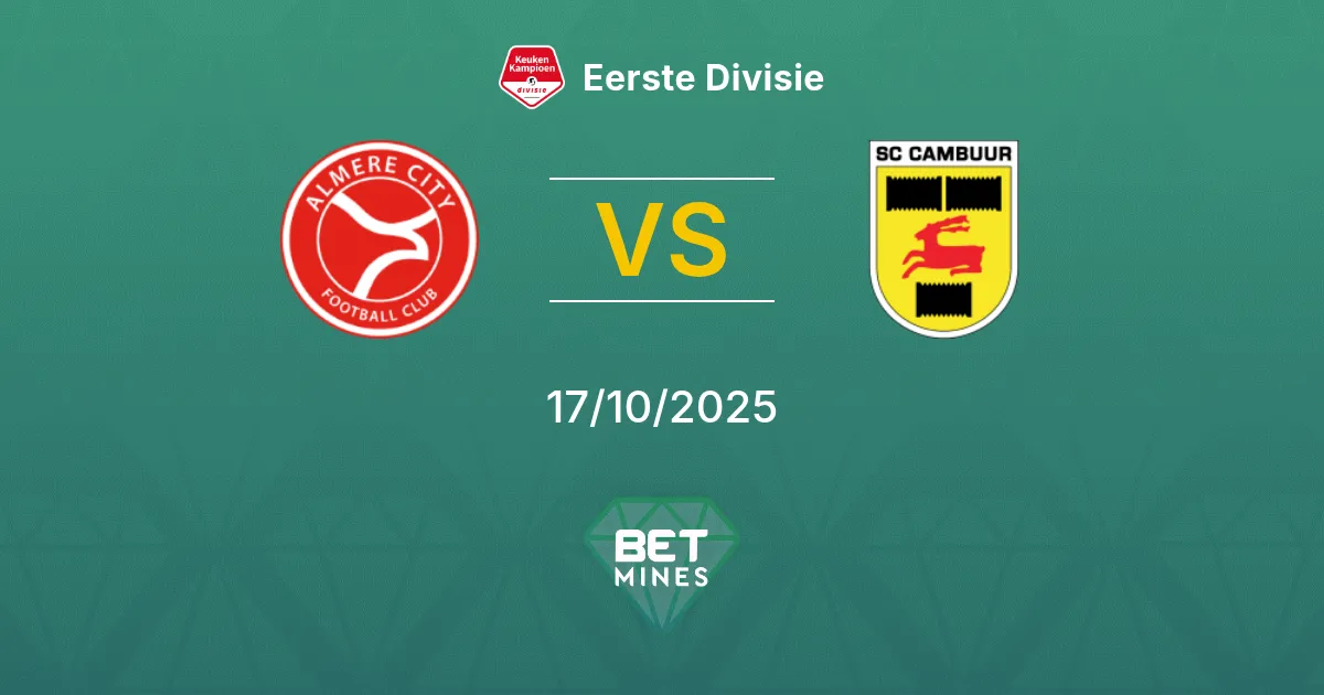 Almere City vs SC Cambuur