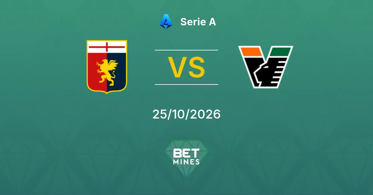Genoa vs Venezia Pronóstico: previa y análisis del partido | Serie A 25-10-2026