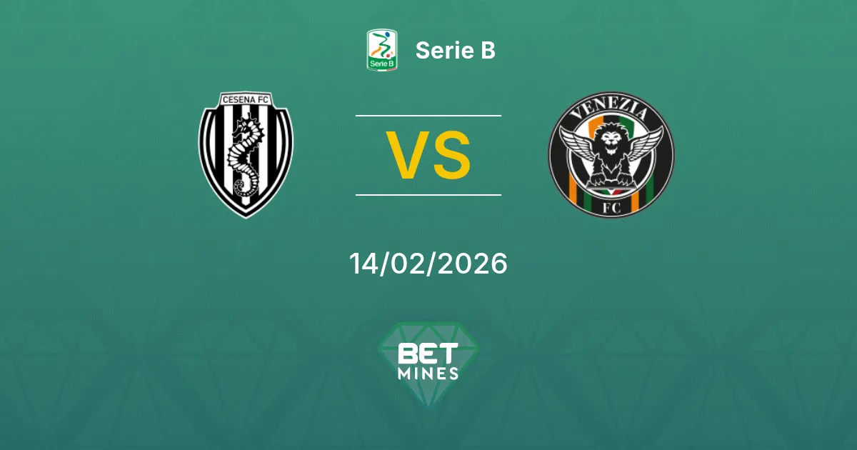 Cesena x Venezia Palpite: Prévia e Análise da Partida | Serie B 14-02-2026