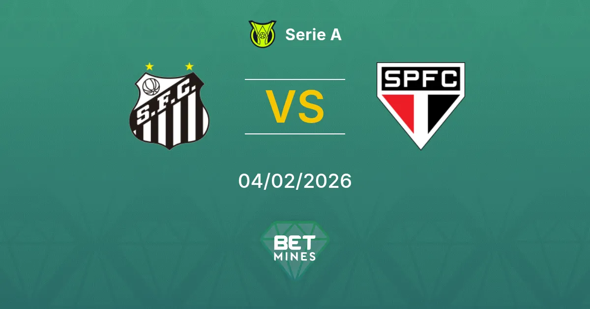 Santos vs São Paulo Prediction: Match Preview and Analysis | Serie A 04-02-2026