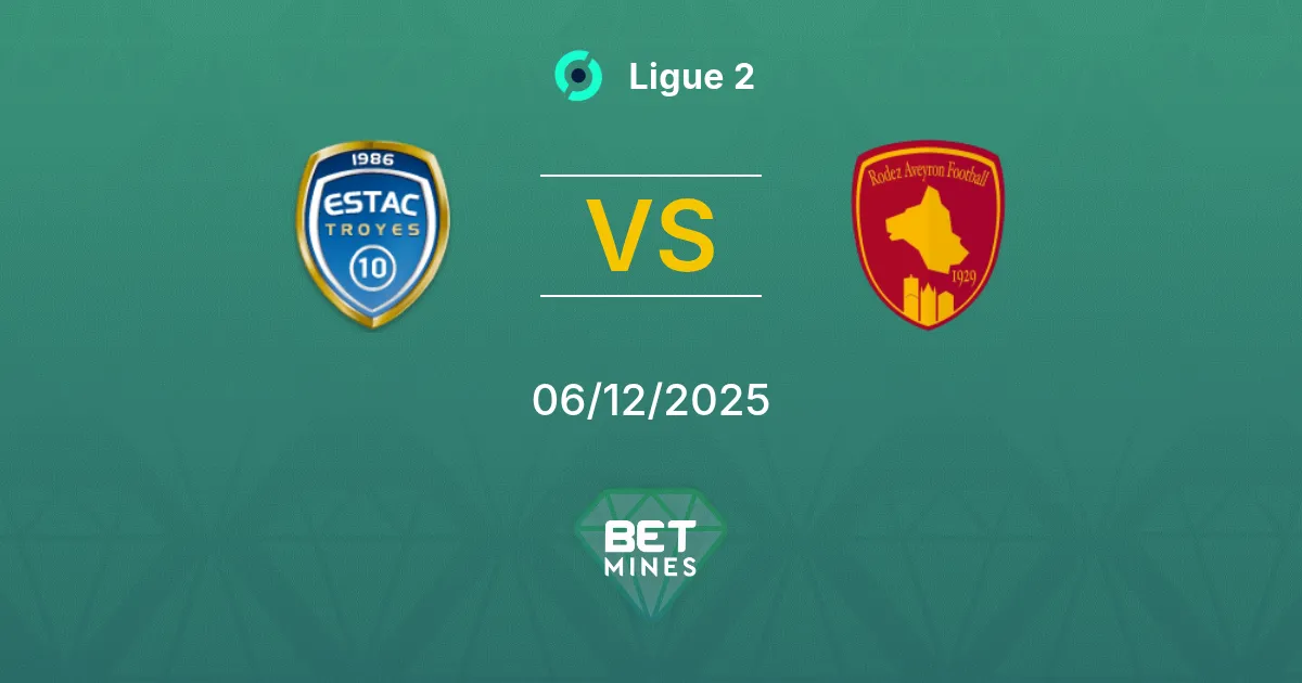 Troyes vs Rodez Prediction: Match Preview and Analysis | Ligue 2 06-12-2025