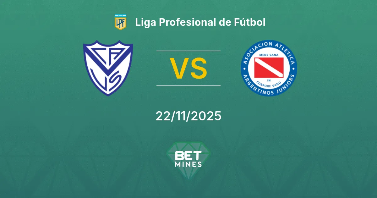 Vélez Sarsfield vs Argentinos Juniors Prediction: Match Preview and Analysis | Liga Profesional de Fútbol 22-11-2025