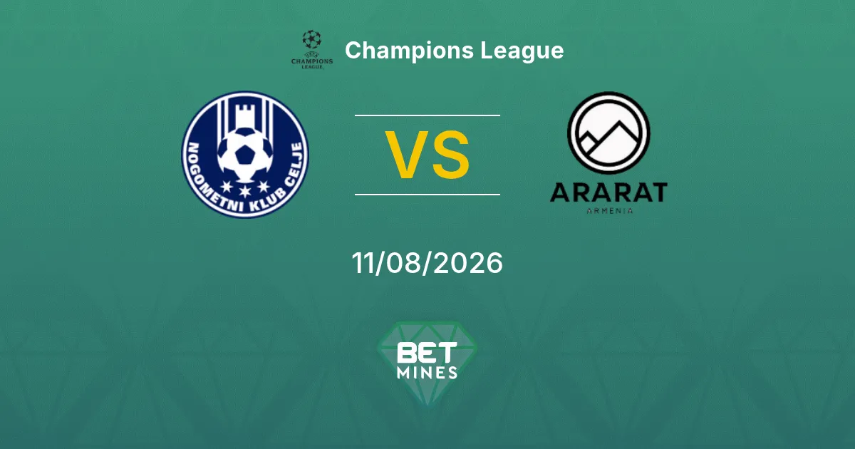 Celje vs Ararat-Armenia Prediction: Match Preview and Analysis | Champions League 11-08-2026