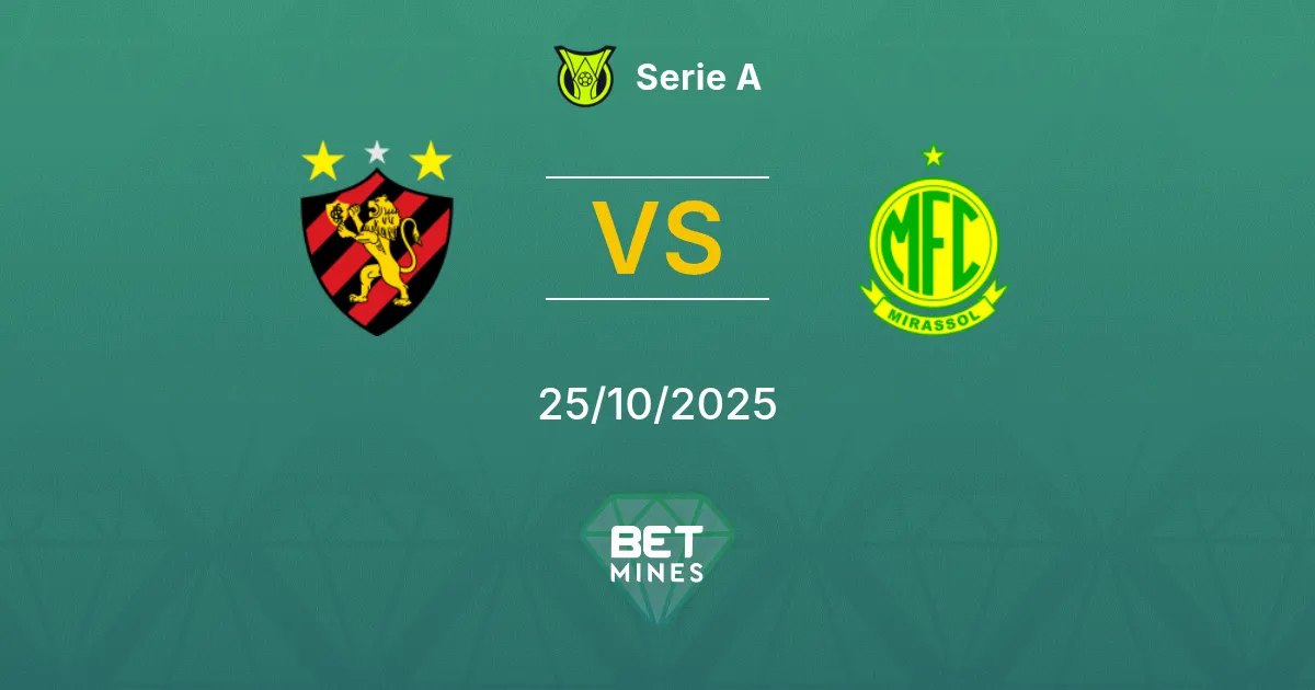 Sport Recife vs Mirassol Prediction: Match Preview and Analysis | Serie A 25-10-2025