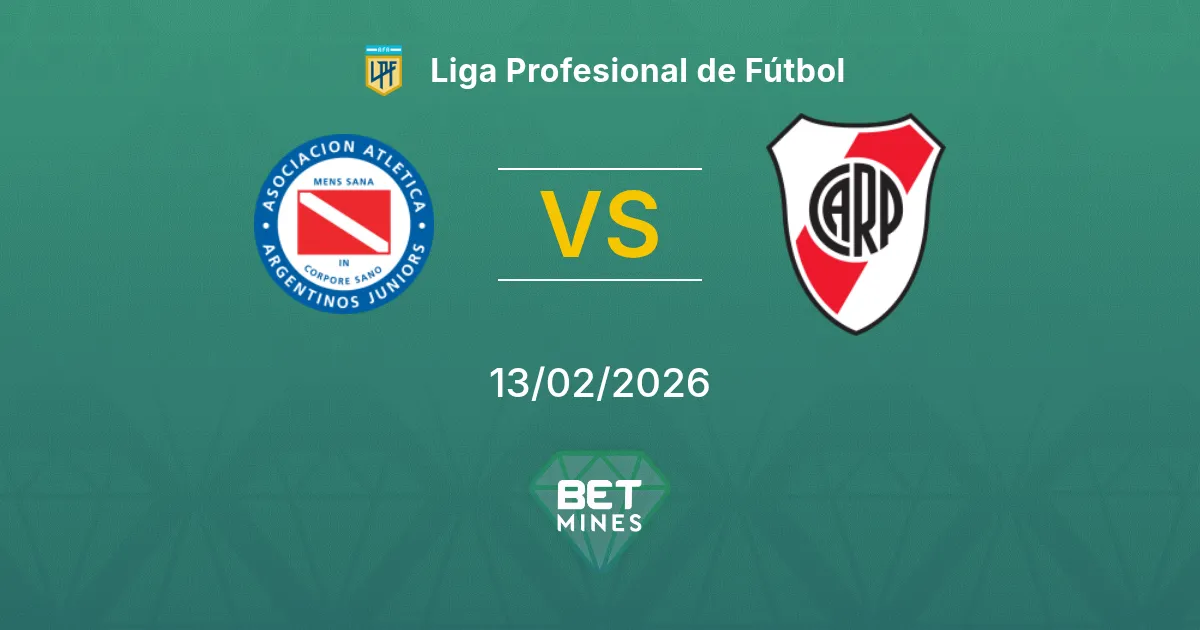 Argentinos Juniors vs River Plate Prediction: Match Preview and Analysis | Liga Profesional de Fútbol 13-02-2026