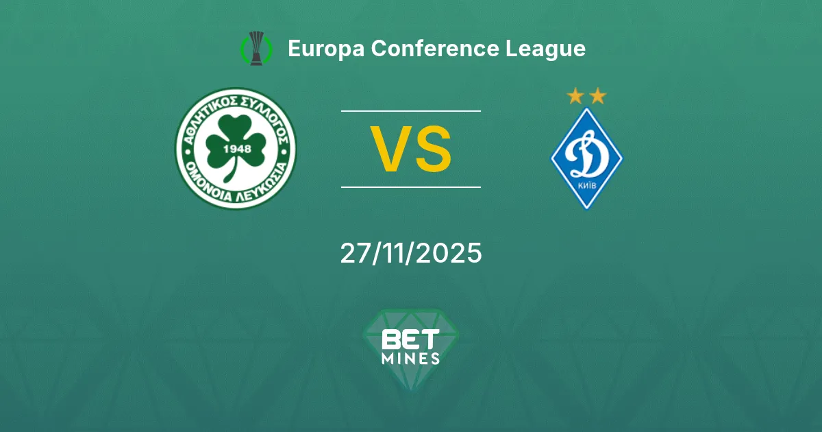 Omonia Nicosia vs Dynamo Kyiv Prediction: Match Preview and Analysis | Europa Conference League 27-11-2025