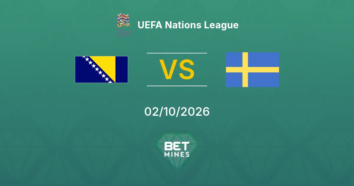 Bosnia and Herzegovina vs Sweden Prediction: Match Preview and Analysis | UEFA Nations League 02-10-2026