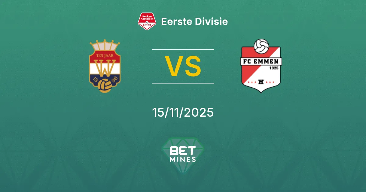 Willem II vs FC Emmen Pronostico: Anteprima e Analisi della Partita | Eerste Divisie 15-11-2025