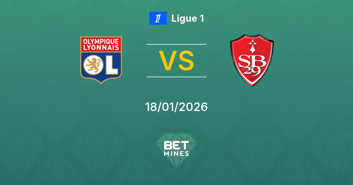 Olympique Lyonnais vs Brest Prediction: Match Preview and Analysis | Ligue 1 18-01-2026
