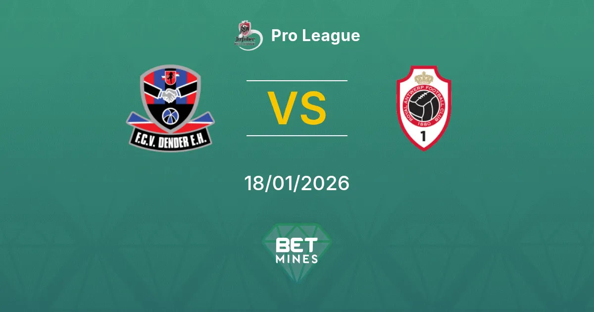 Dender vs Antwerp Prediction: Match Preview and Analysis | Pro League 18-01-2026
