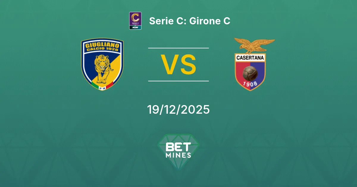 SSC Giugliano vs Casertana Pronostico: Anteprima e Analisi della Partita | Serie C: Girone C 19-12-2025