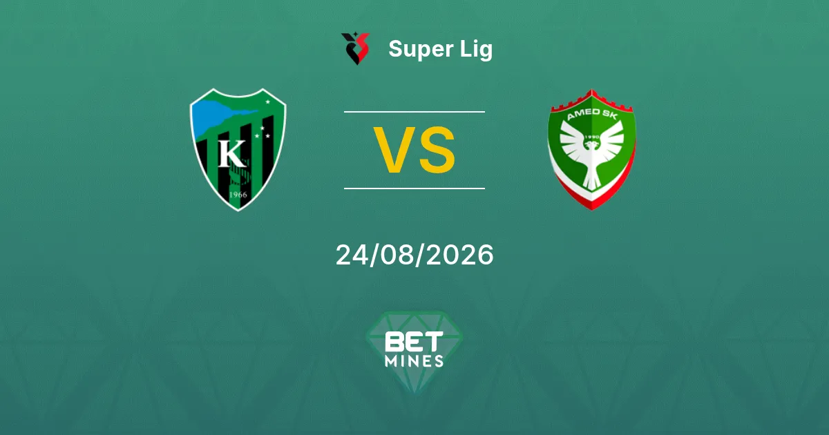 Kocaelispor vs Amed SK Pronóstico: Previa y Análisis del Partido | Super Lig 24-08-2026