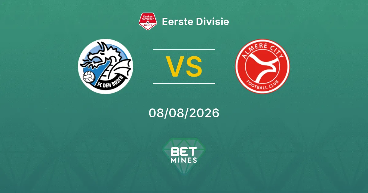 Palpite FC Den Bosch x Almere City: Prévia e Análise da Partida | Eerste Divisie 08-08-2026