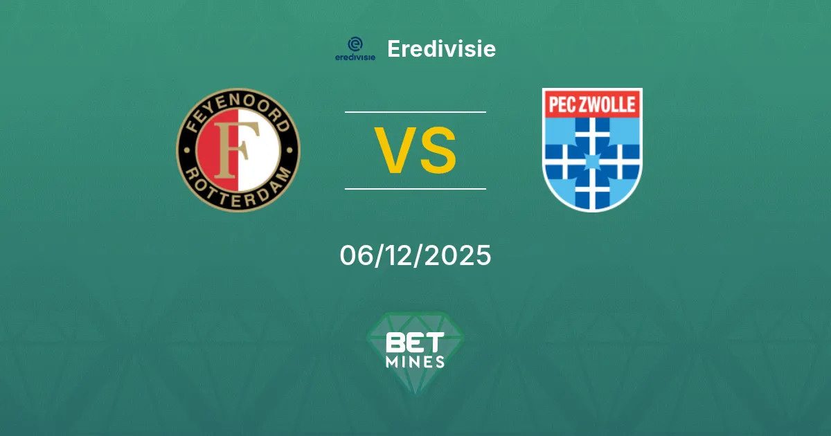 Feyenoord vs PEC Zwolle Prediction: Match Preview and Analysis | Eredivisie 06-12-2025