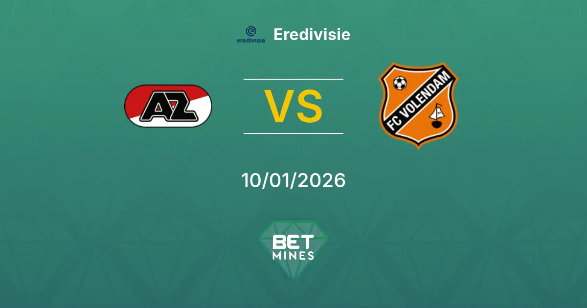 AZ vs FC Volendam Pronostico: Anteprima e Analisi della Partita | Eredivisie 10-01-2026