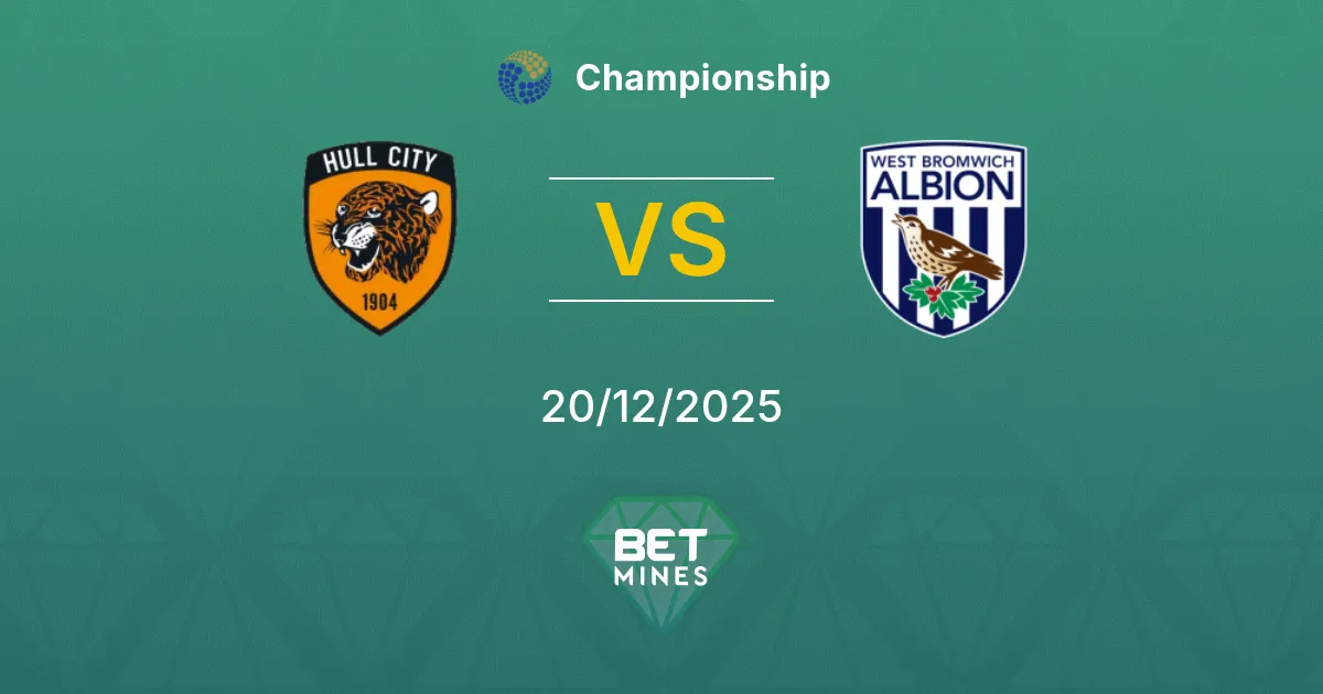Hull City vs West Bromwich Albion Pronostico: Anteprima e Analisi della Partita | Championship 20-12-2025
