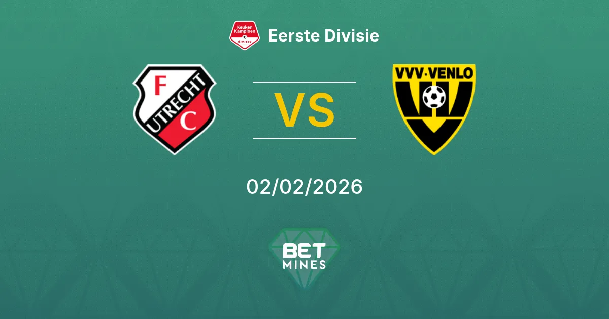 Jong FC Utrecht vs VVV-Venlo Prediction: Match Preview and Analysis | Eerste Divisie 02-02-2026