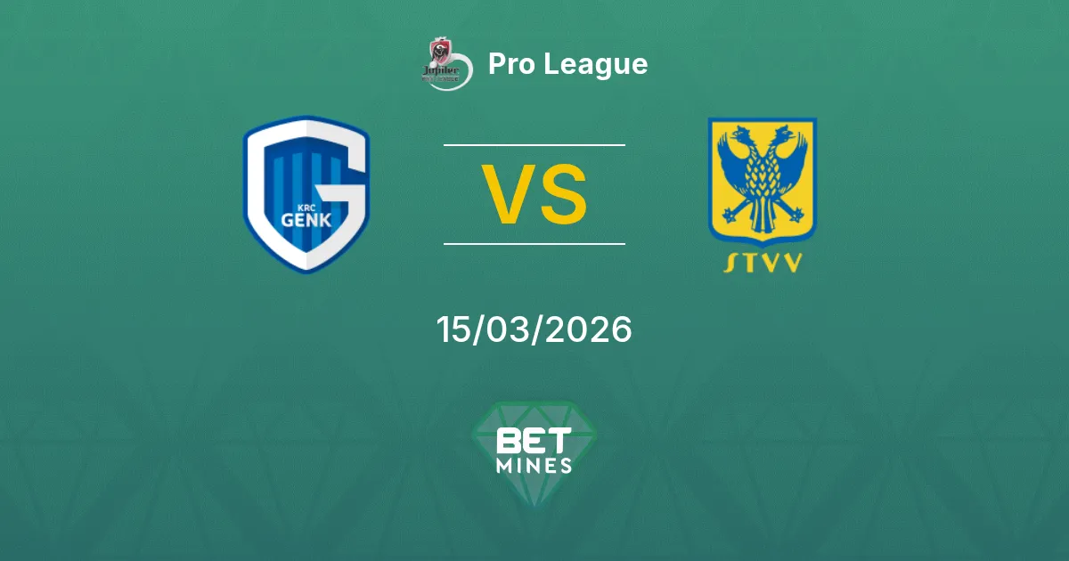 Genk vs Sint-Truiden Prediction: Match Preview and Analysis | Pro League 15-03-2026